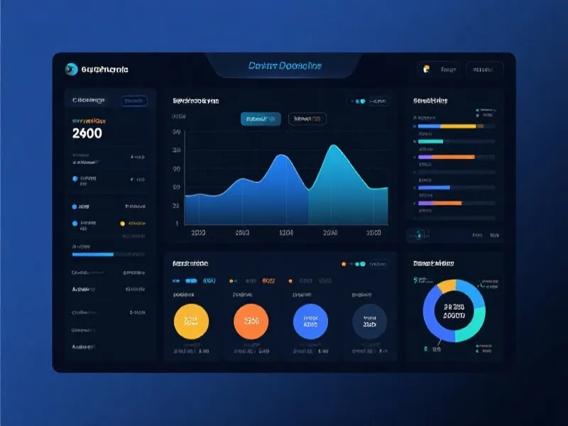 数据分析仪表盘界面